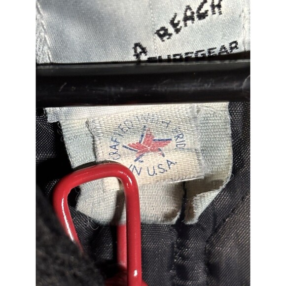 Vintage 90s Bad Boy Club Bomber Jacket Life’s A Beach California USA Adult Large - Picture 3 of 11